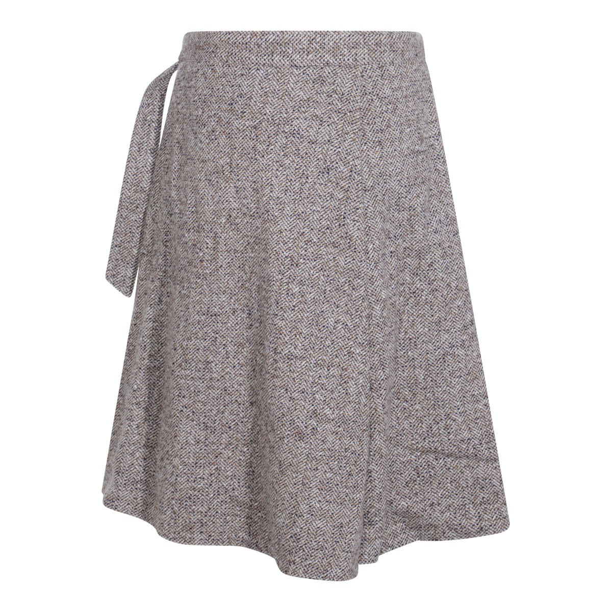 GREY COTTON SKIRT