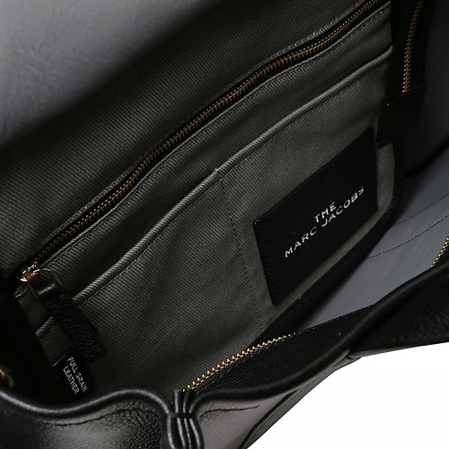 BLACK LEATHER THE MEDIUM TOTE BAG