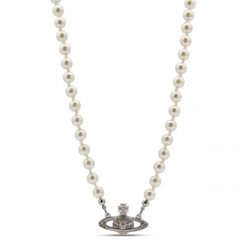 SILVER METAL NECKLACE