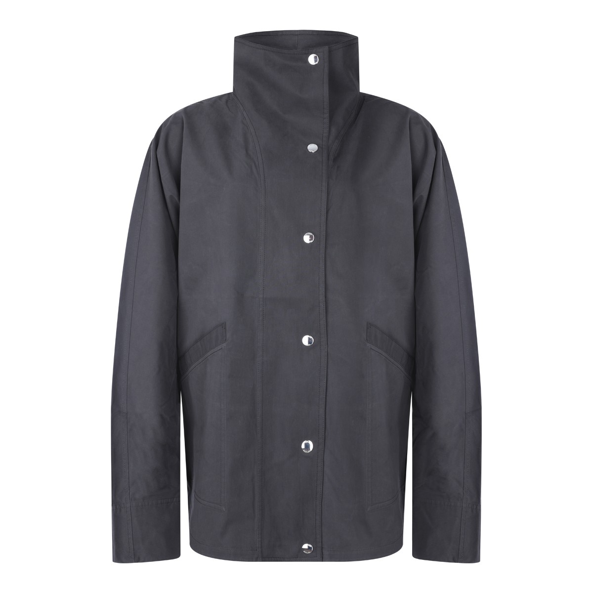 BLACK COTTON CASUAL JACKET