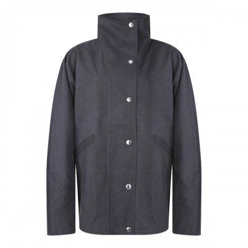 BLACK COTTON CASUAL JACKET