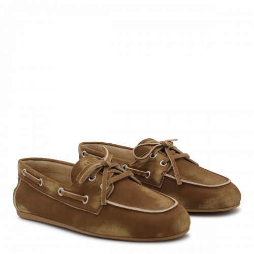 CAMEL LEATHER LOAFERS 2