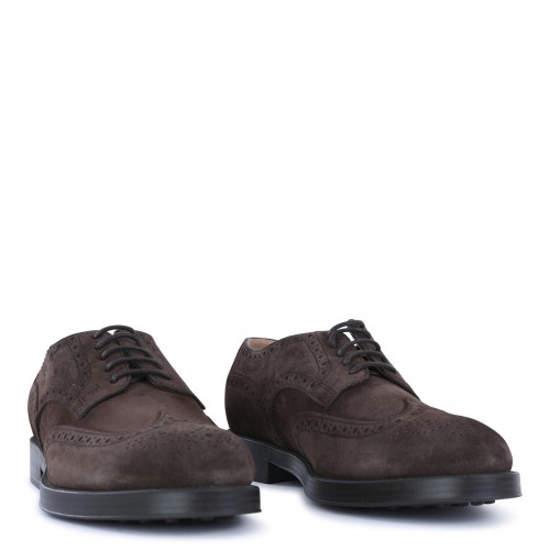 DARK BROWN LEATHER LACE UP... 2