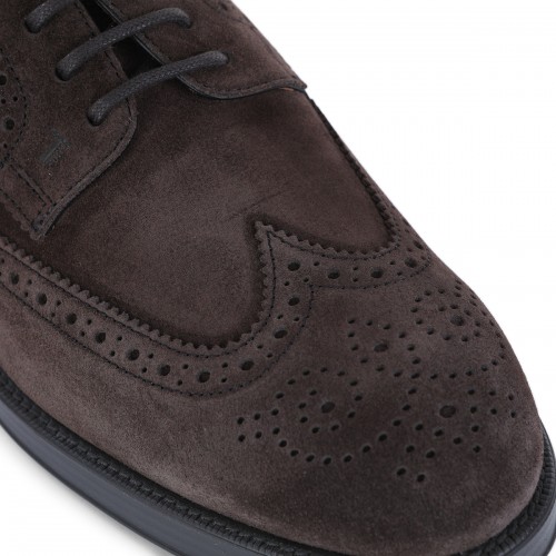 DARK BROWN LEATHER LACE UP SHOES