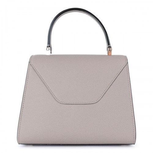 GREY LEATHER ISIDE MINI TOP HANDLE BAG