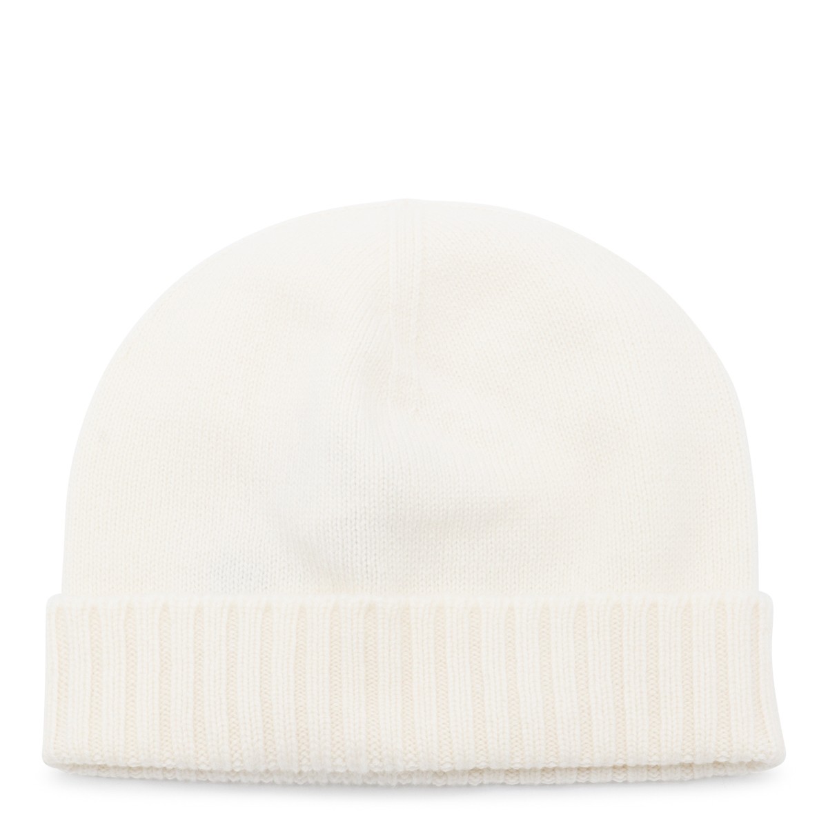 WHITE WOOL BEANIE