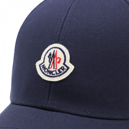 NAVY WOOL BASEBALL CAP