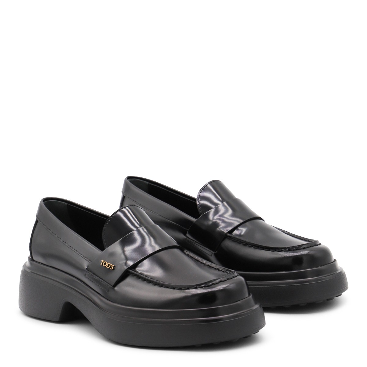 BLACK LEATHER LOAFERS BLACK LEATHER LOAFERS