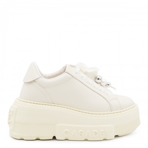MILK LEATHER NEXUS SNEAKERS