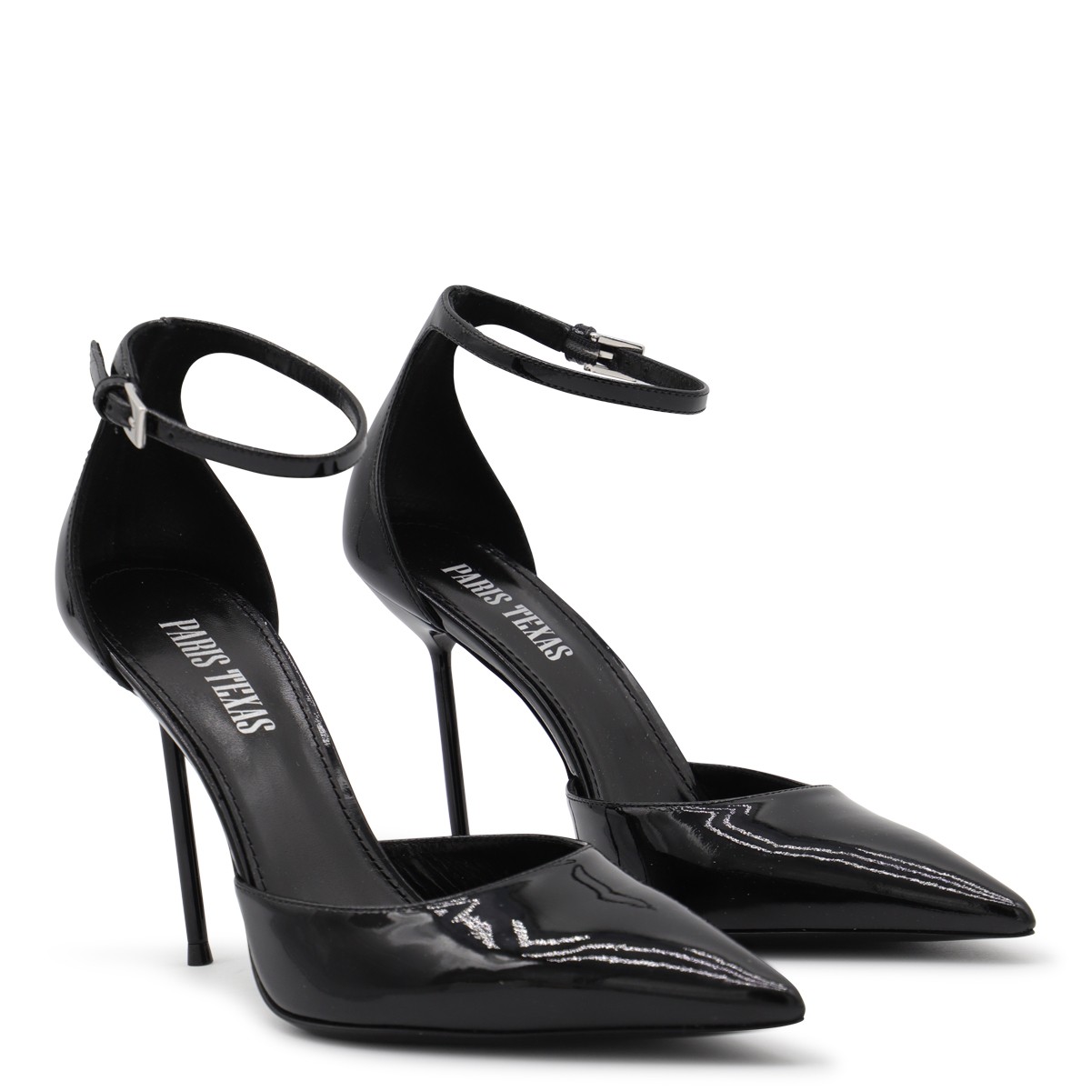 BLACK LEATHER LIDIA PUMPS BLACK LEATHER LIDIA PUMPS