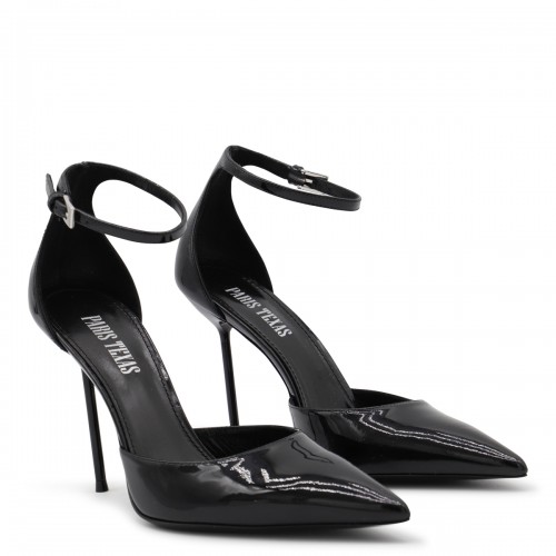BLACK LEATHER LIDIA PUMPS