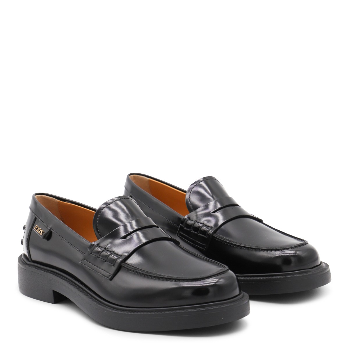 BLACK LEATHER LOAFERS BLACK LEATHER LOAFERS