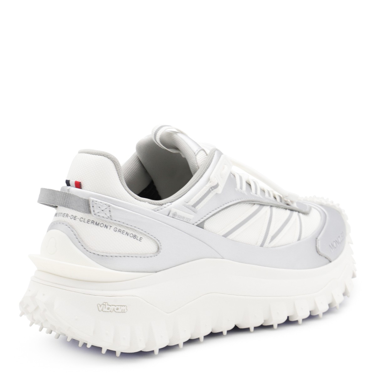 WHITE AND SILVER LEATHER TRAILGRIP...