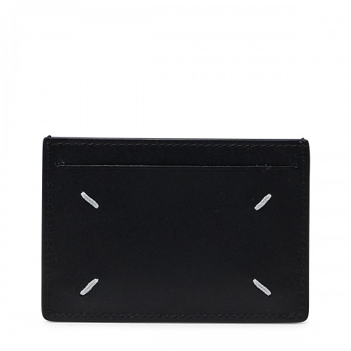BLACK LEATHER CARD HOLDER