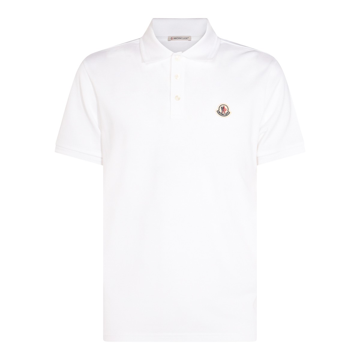 WHITE COTTON POLO SHIRT