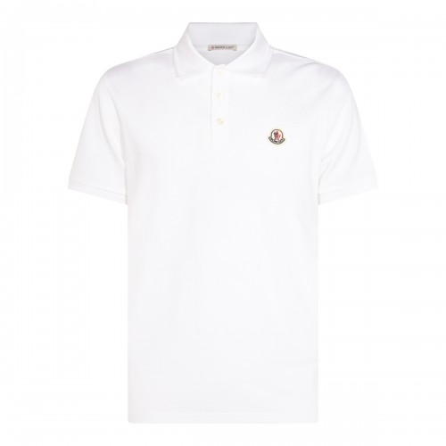 WHITE COTTON POLO SHIRT