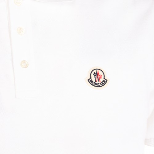 WHITE COTTON POLO SHIRT