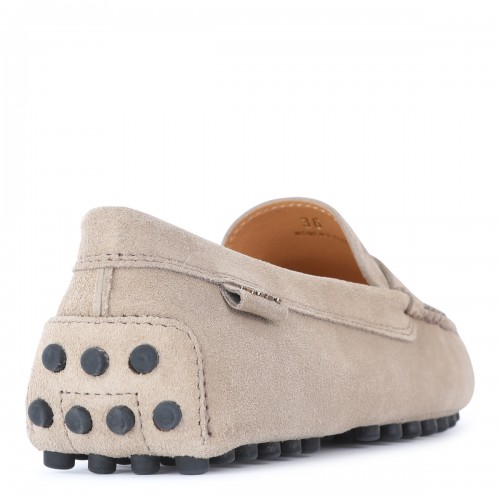 LIGHT BEIGE LEATHER LOAFERS