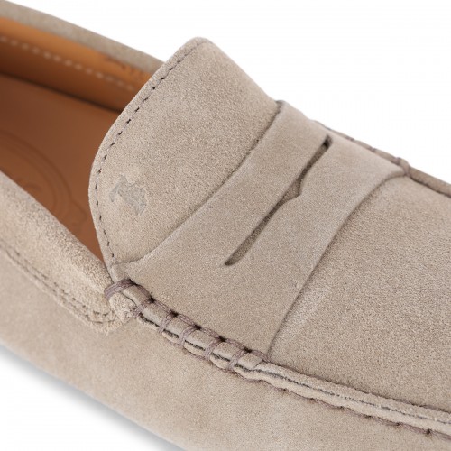 LIGHT BEIGE LEATHER LOAFERS