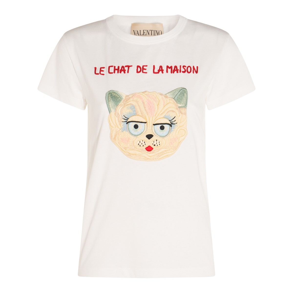 WHITE COTTON T-SHIRT