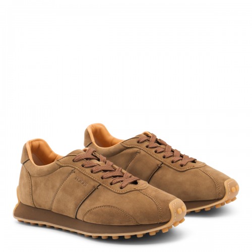 BROWN LEATHER SNEAKERS