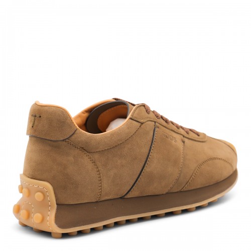 BROWN LEATHER SNEAKERS