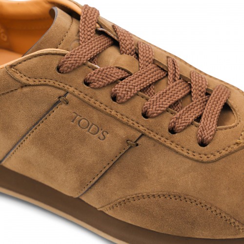 BROWN LEATHER SNEAKERS