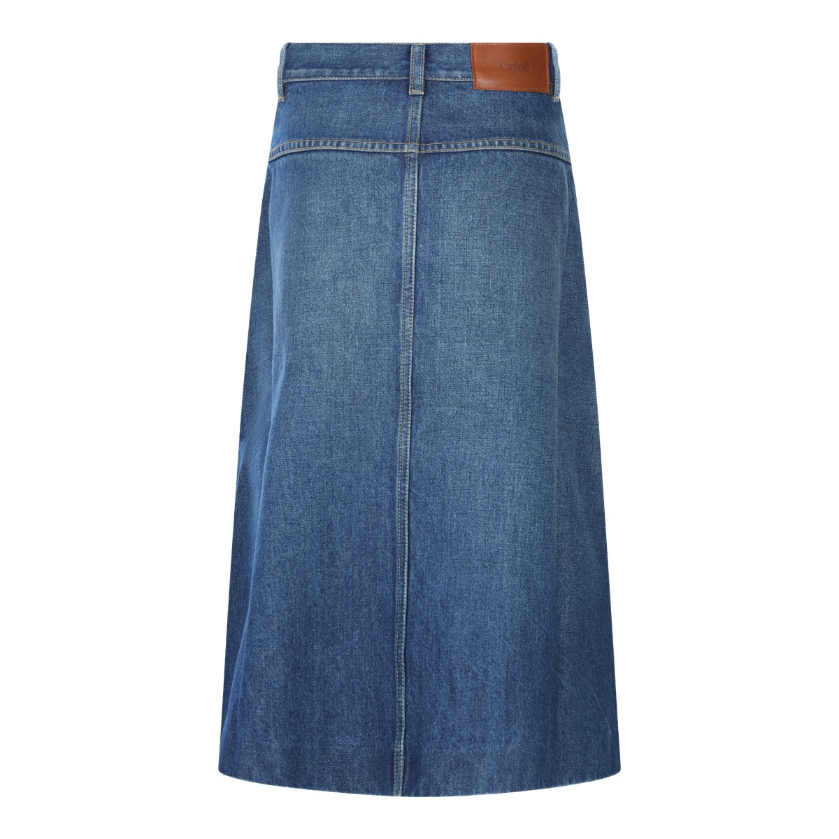 BLUE COTTON SKIRT