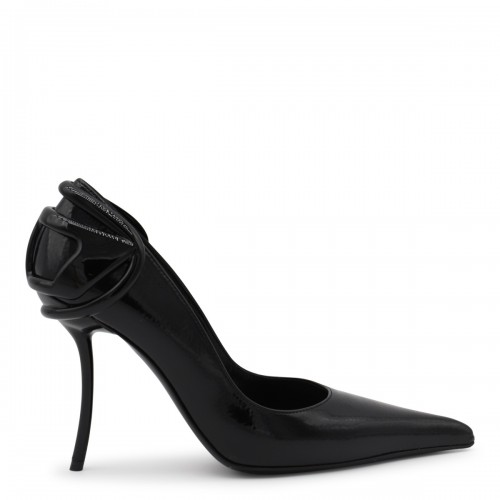 BLACK LEATHER PUMPS