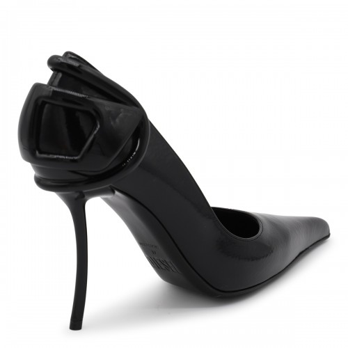 BLACK LEATHER PUMPS