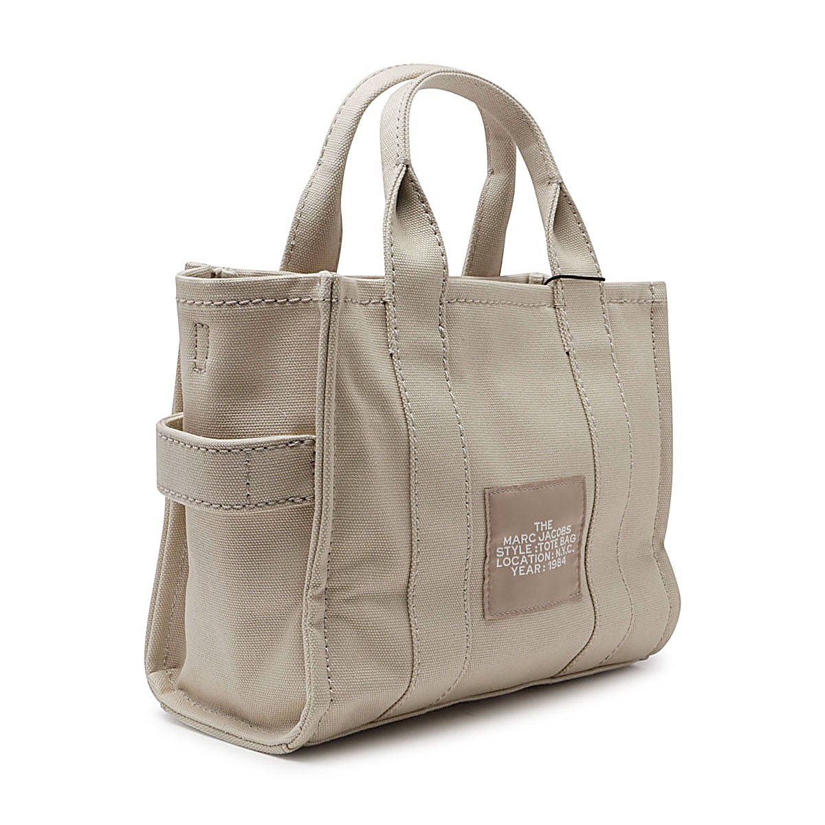 BEIGE CANVAS THE SMALL TOTE BAG