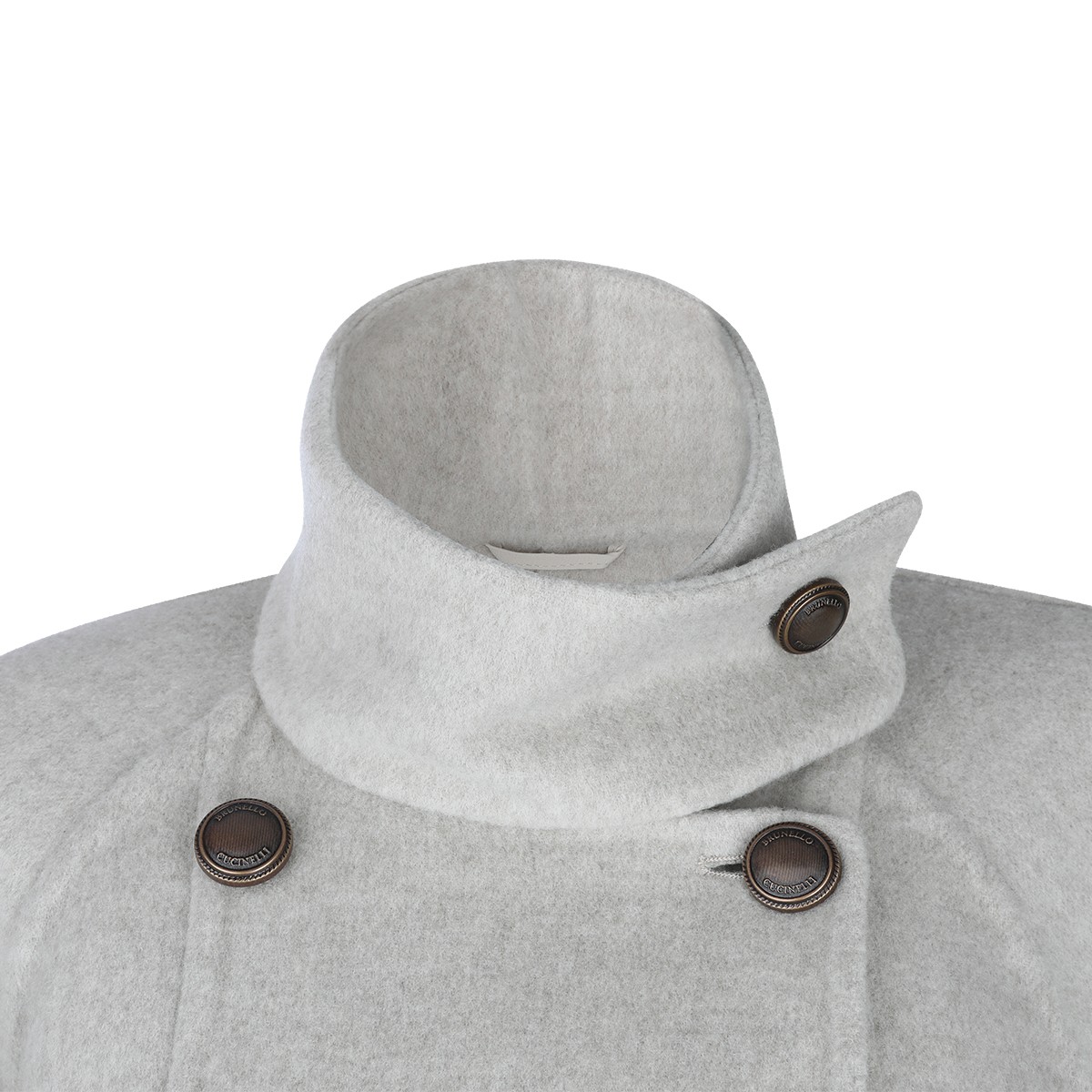 LIGHT GREY WOOL COAT