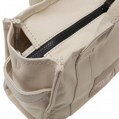 BEIGE CANVAS THE SMALL TOTE BAG
