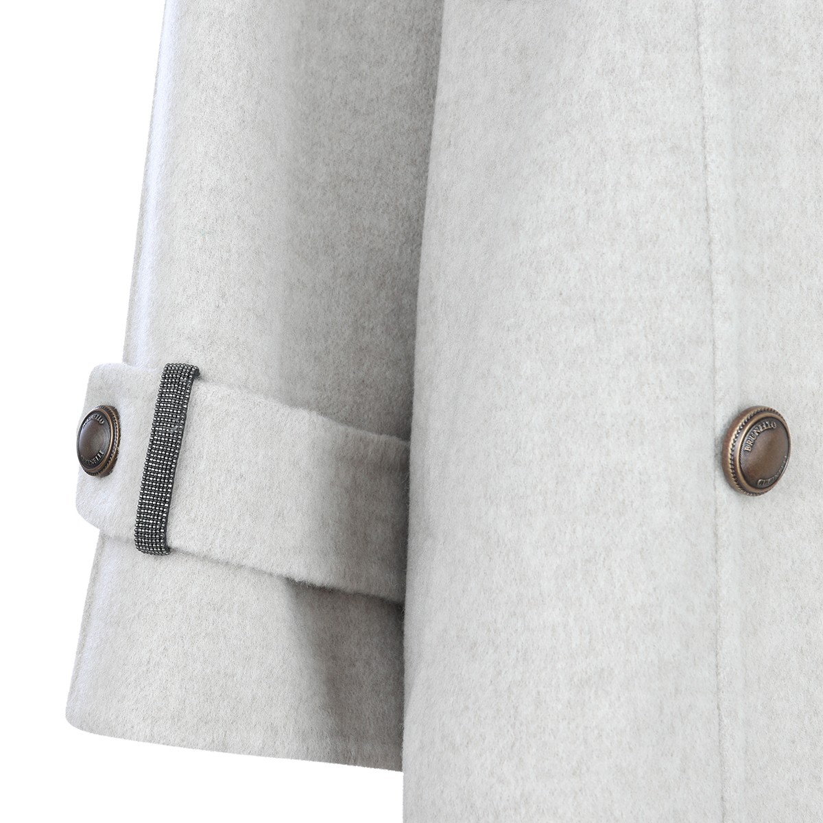 LIGHT GREY WOOL COAT