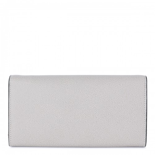 LIGHT GREY LEATHER ISIDE CROSSBODY BAG