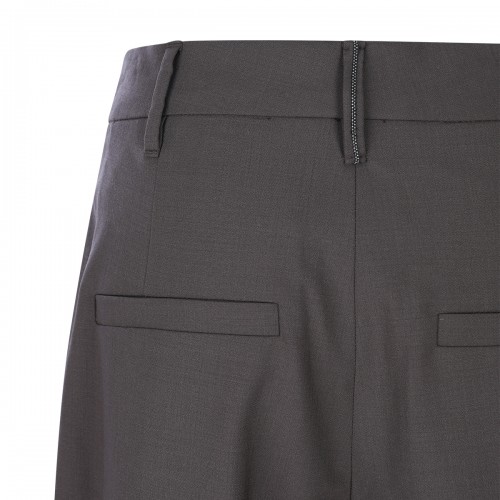 GREY WOOL PANTS