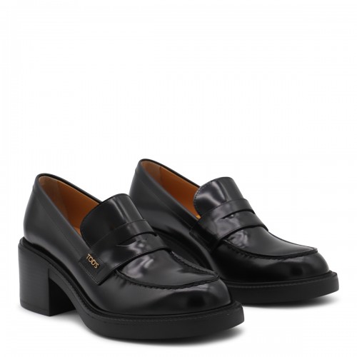 BLACK LEATHER LOAFERS 2