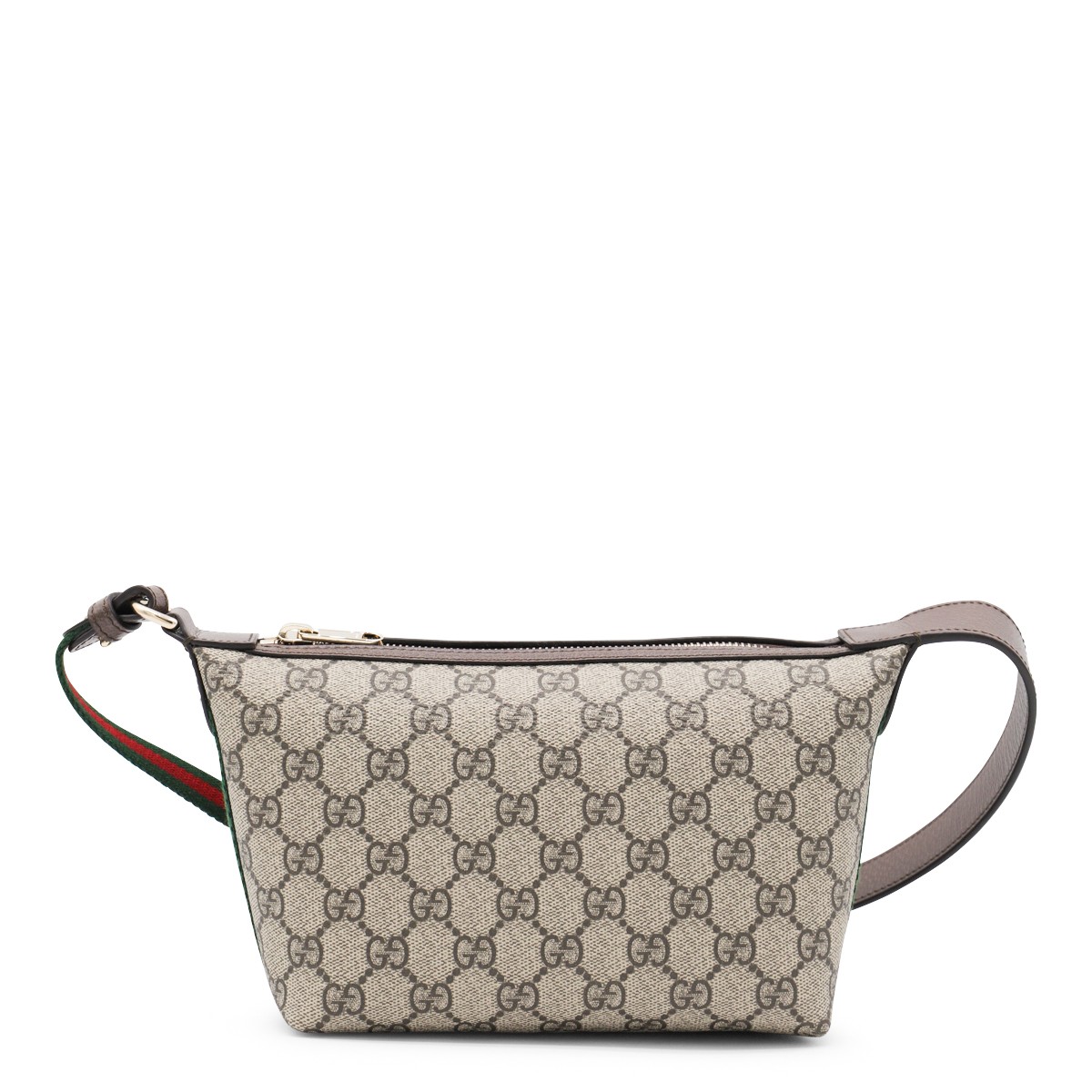 BEIGE LEATHER OPHIDIA MINI BAG