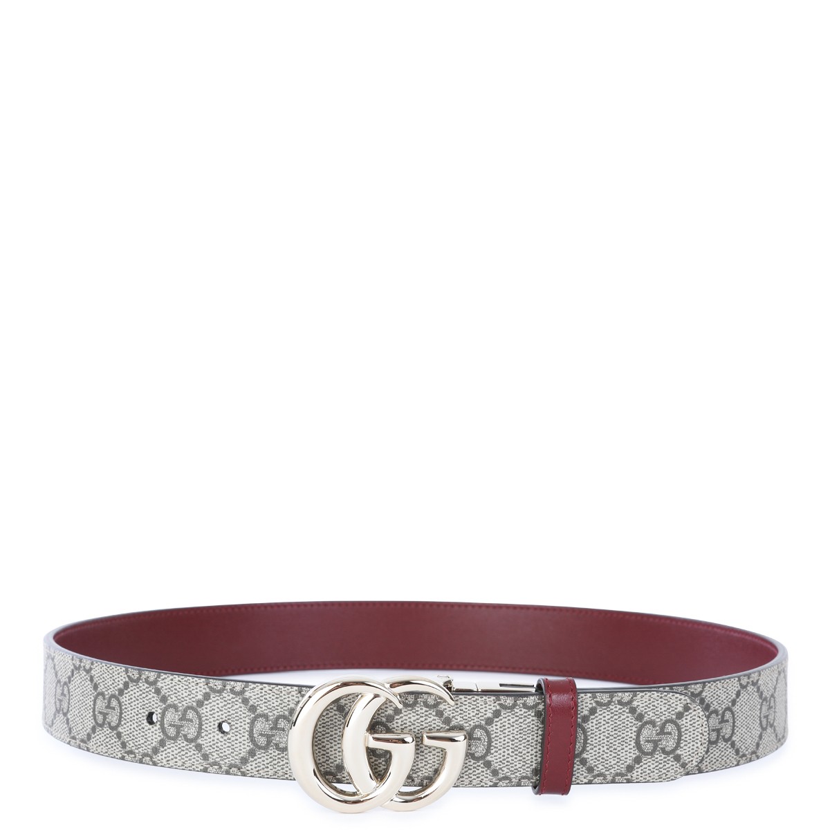 BROWN AND RED ANCORA GG MARMONT BELT