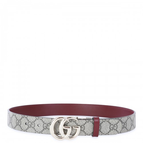 BROWN AND RED ANCORA GG MARMONT BELT