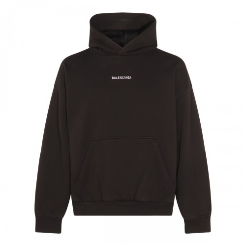 BLACK COTTON SWEATSHIRT
