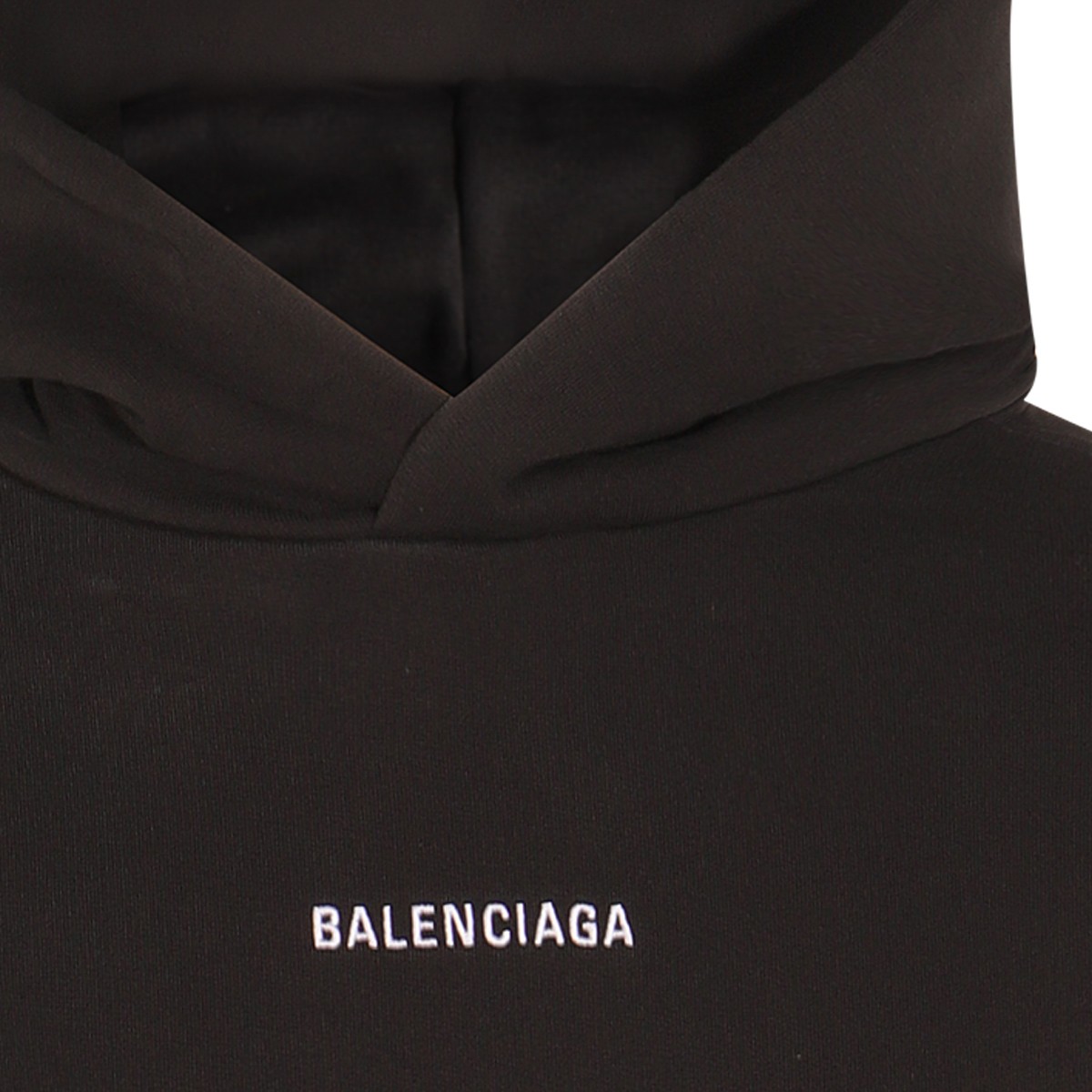 BLACK COTTON SWEATSHIRT BLACK COTTON SWEATSHIRT