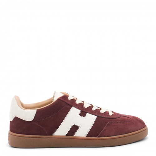 BURGUNDY LEATHER SNEAKERS