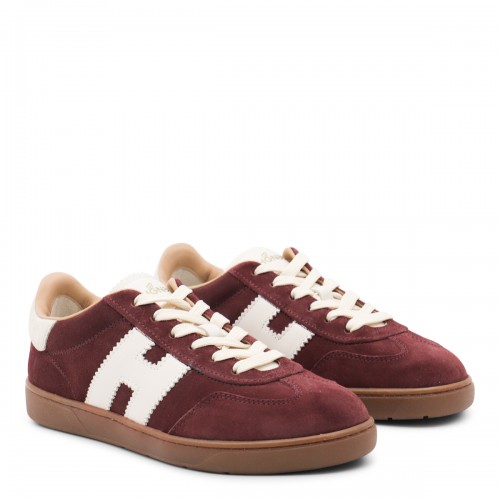BURGUNDY LEATHER SNEAKERS