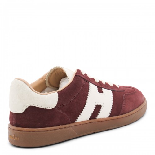 BURGUNDY LEATHER SNEAKERS