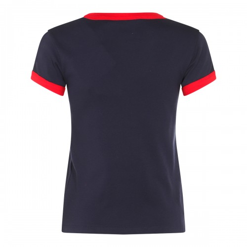 BLUE AND RED COTTON T-SHIRT 2