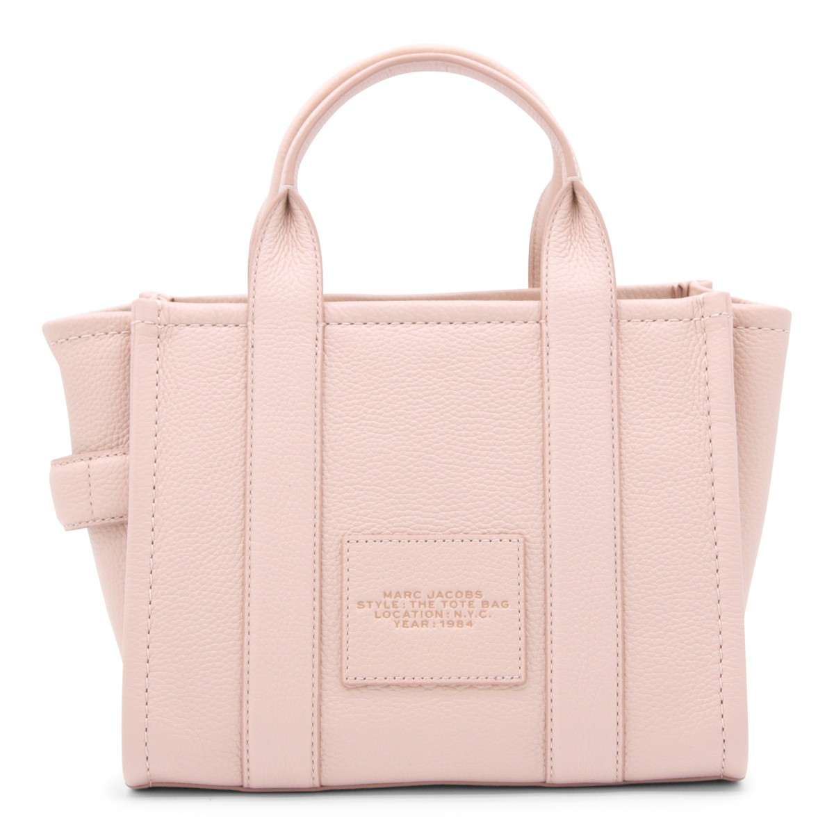 PINK LEATHER TOTE BAG