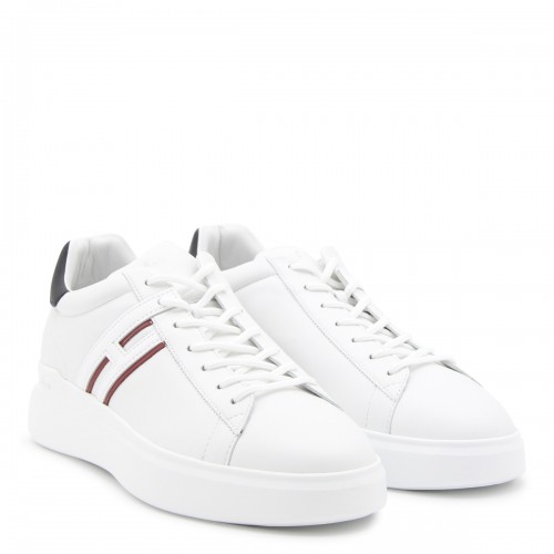 WHITE LEATHER H580 SNEAKERS 2