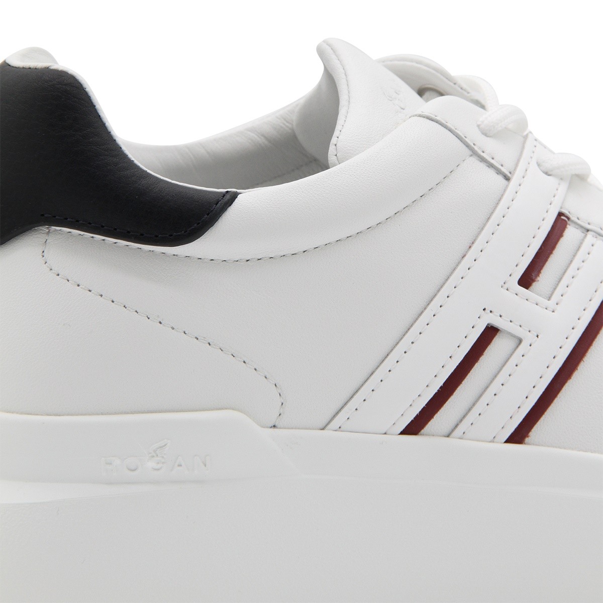 WHITE LEATHER H580 SNEAKERS