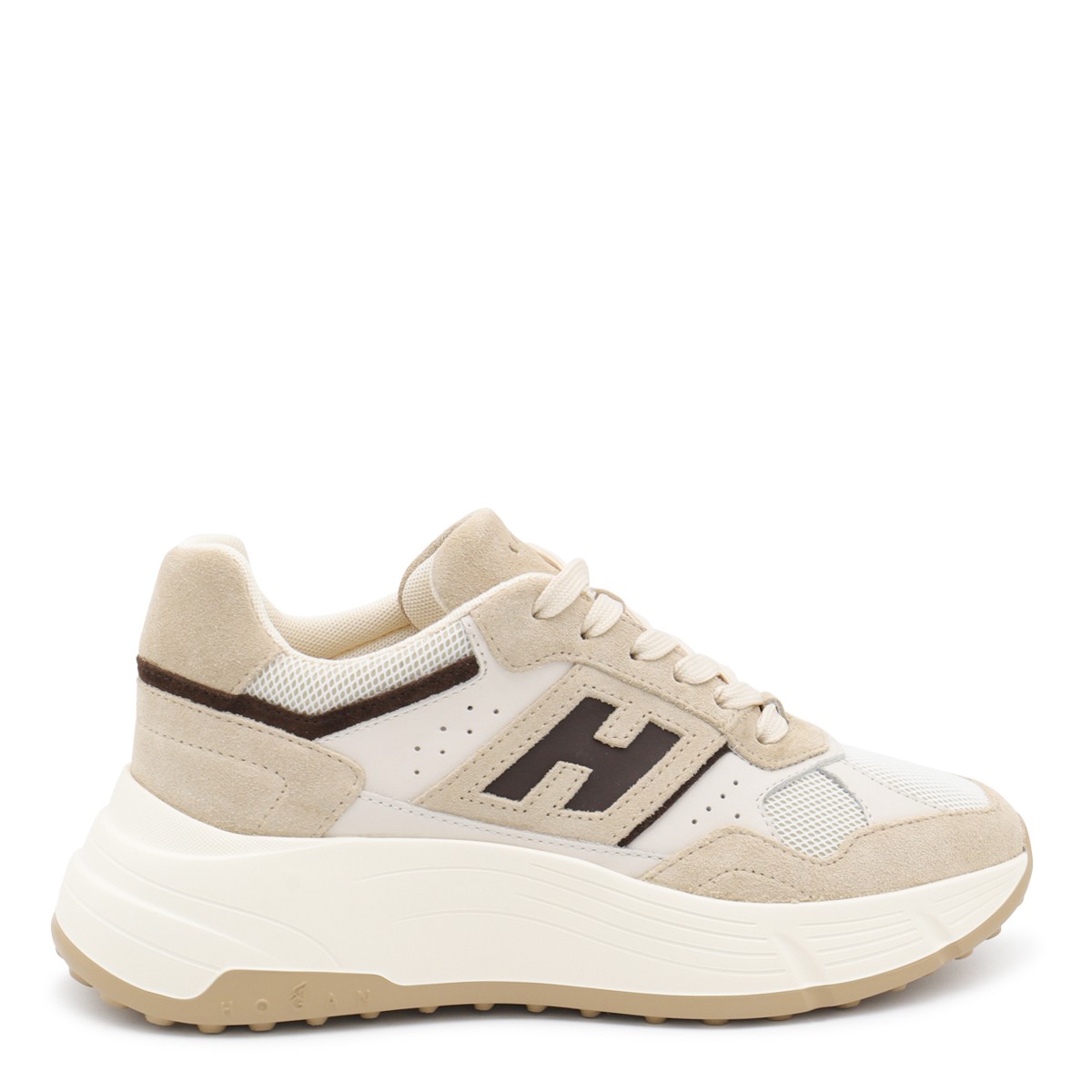 BEIGE LEATHER SNEAKERS